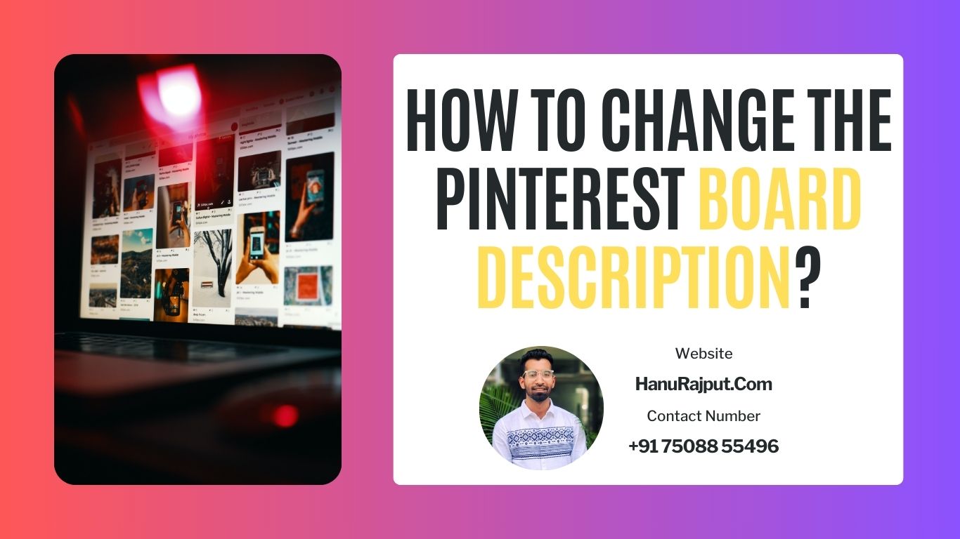 How to Change Pinterest Board Description?